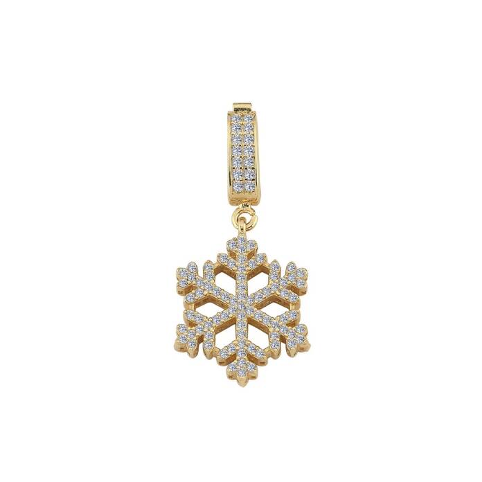 Full Taşlı Kar Tanesi Charm - 1