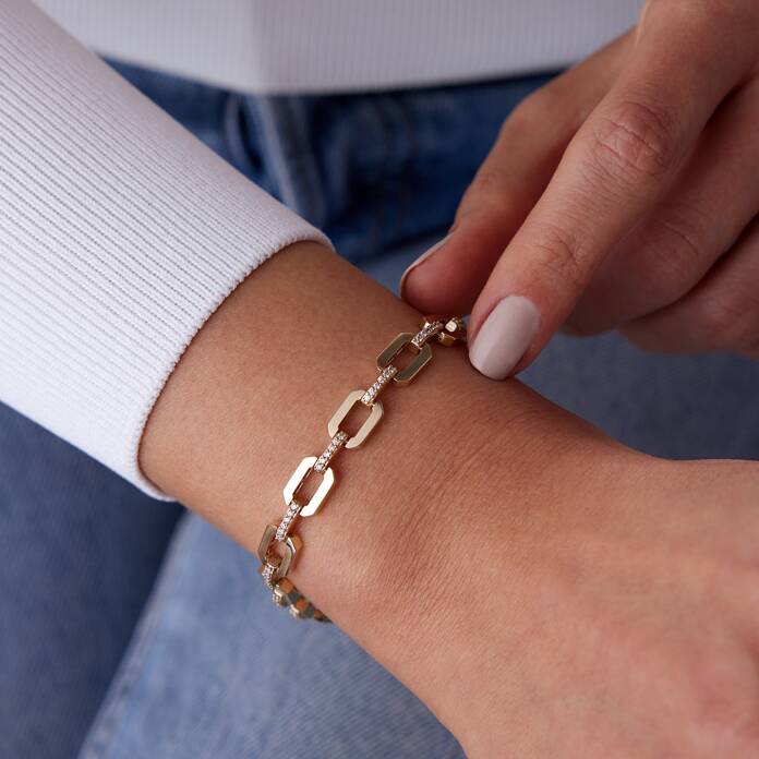 Geniş Chain Bileklik - 2