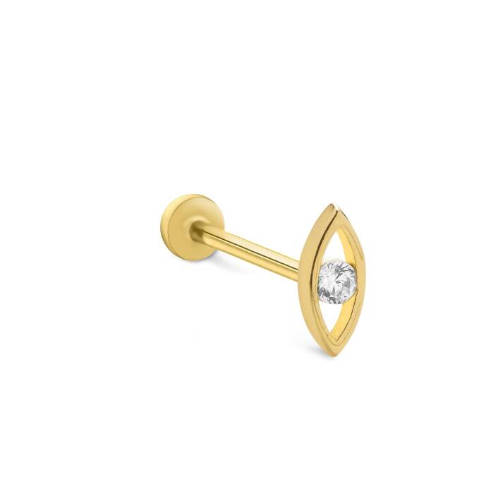 Göz Tektaş Tragus Piercing - 1