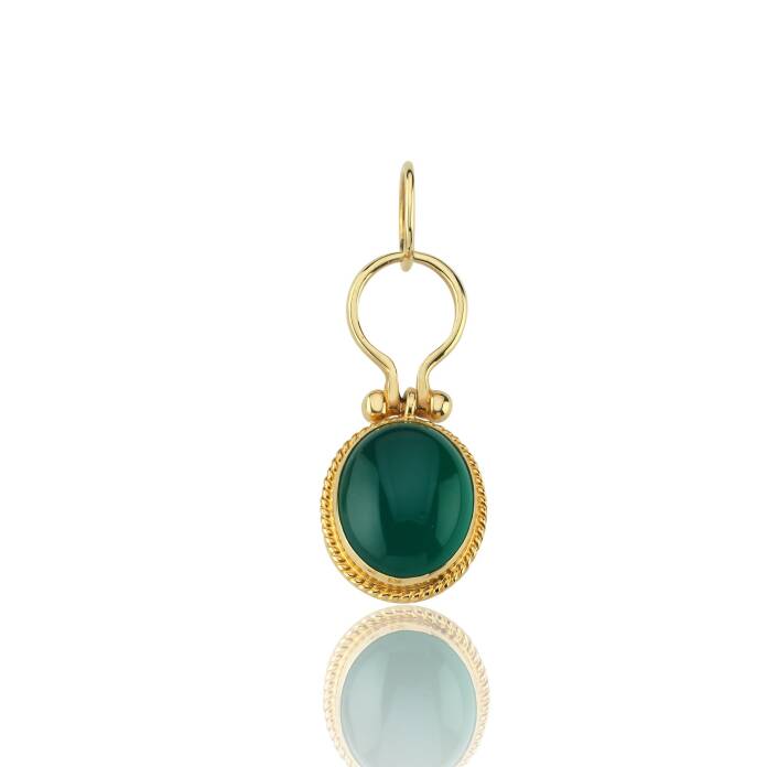 Green Firuze Stolle Kolye Ucu - 1