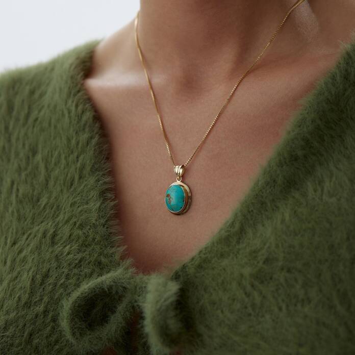 Green Vintage Kolye - 2