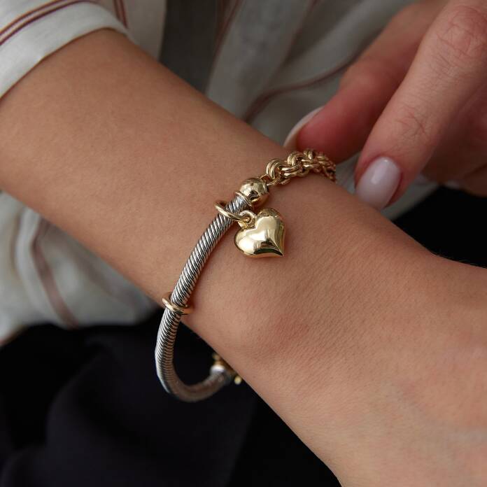 Heart Charm Bileklik - 1