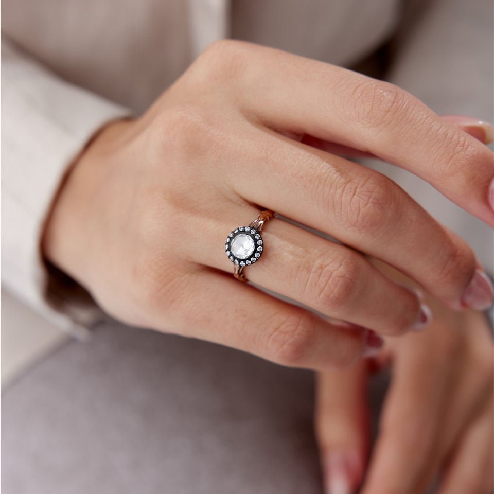 1.08 Ct Elmas Yuvarlak Yüzük