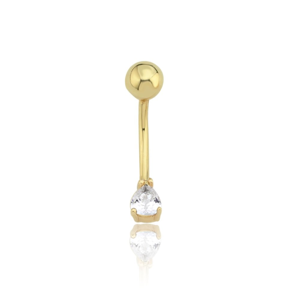 Damla Taşlı Göbek Piercing