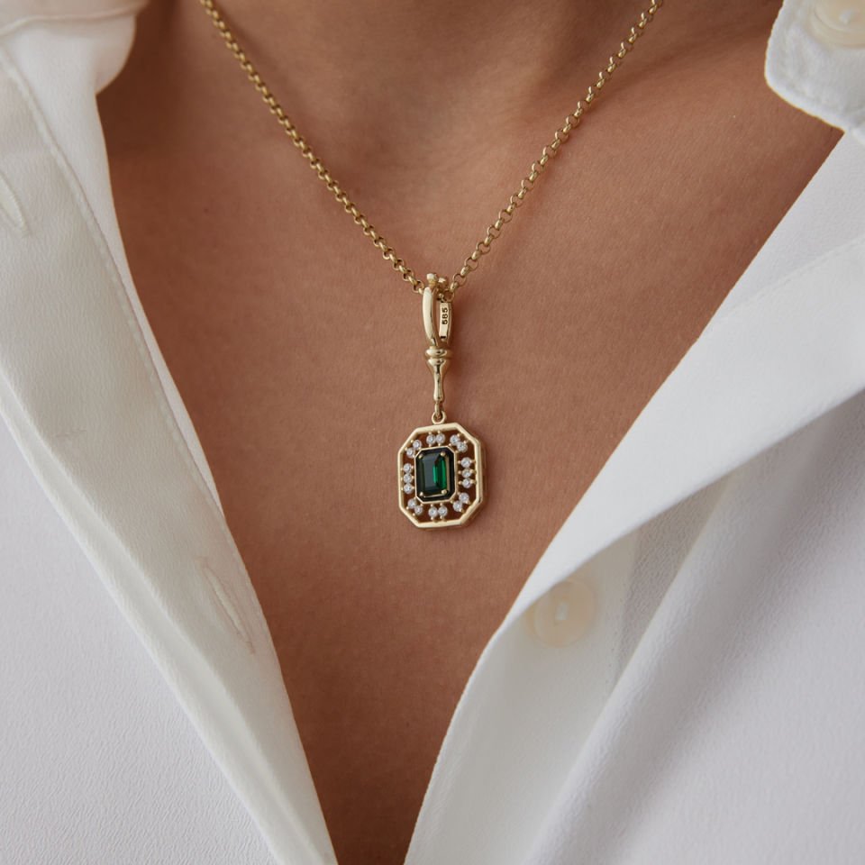 Green Reverse Kolye
