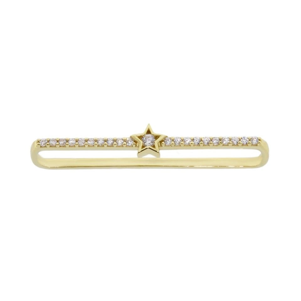 Taşlı Yıldız Industrial Earcuff