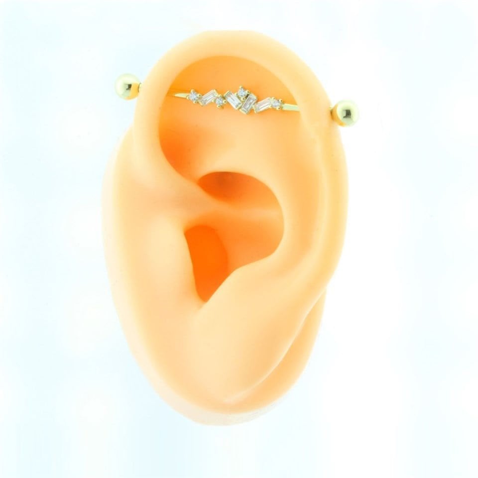 Baget Taşlı Köprü Piercing