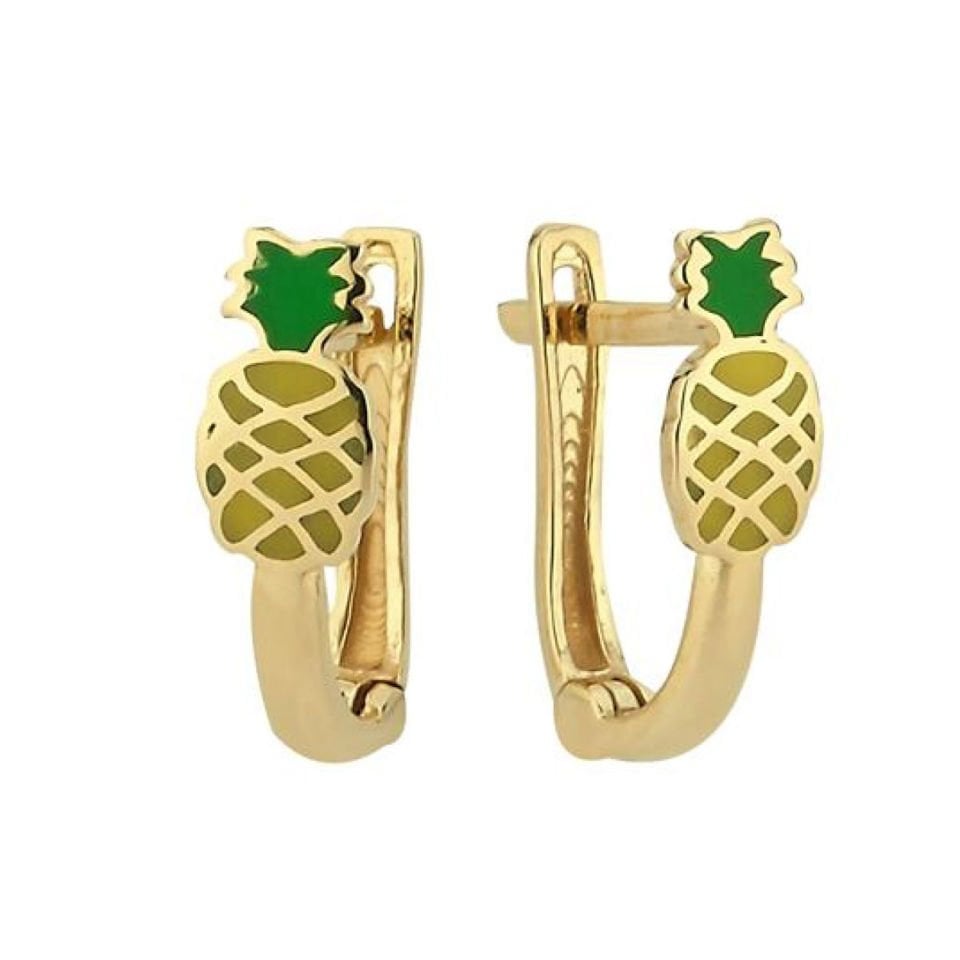 Tatlı Ananas Çocuk Küpesi
