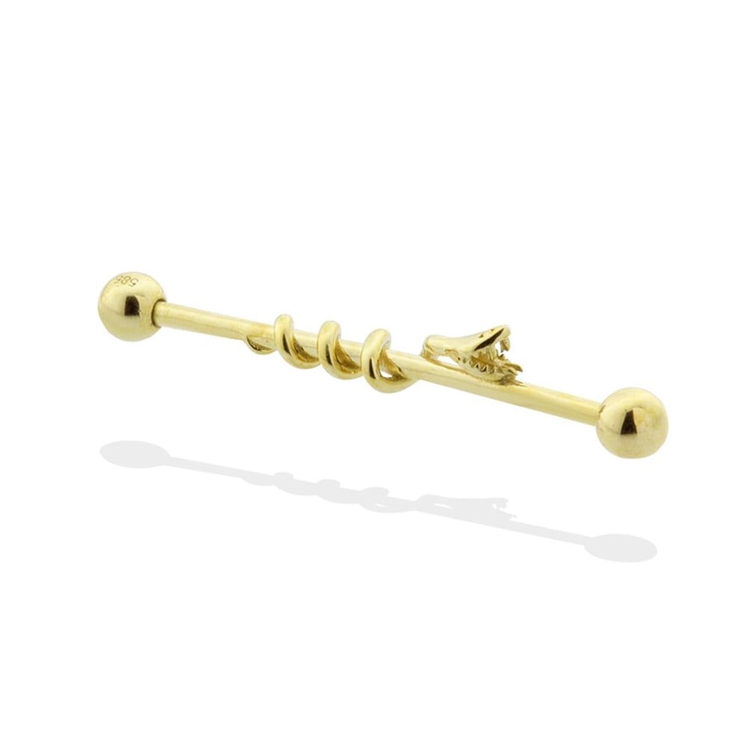 Yılan Motifli Köprü Piercing