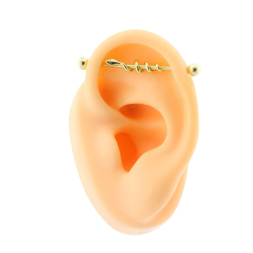 Yılan Motifli Köprü Piercing