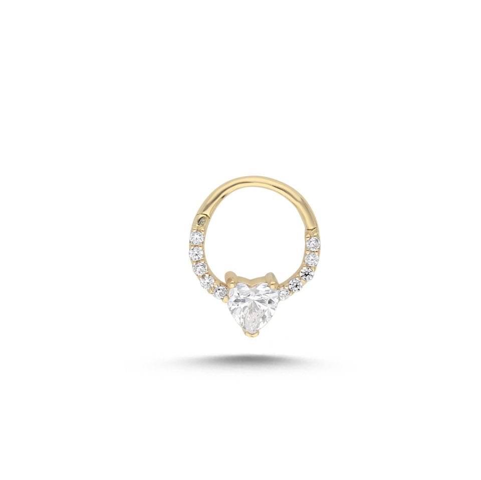 Yarımtur Kalp Helix Piercing