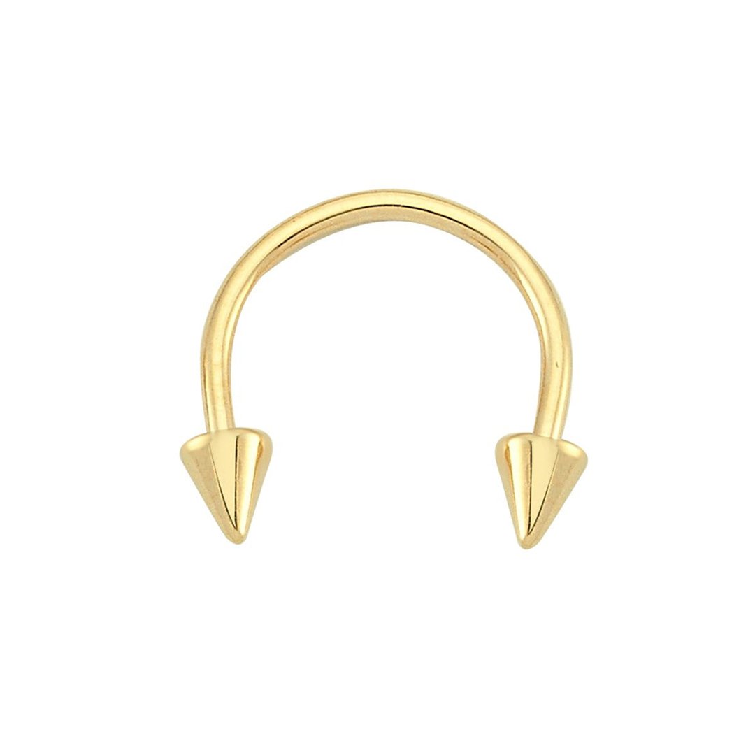 Sivri Uçlu Minimal Yarım Halka Piercing