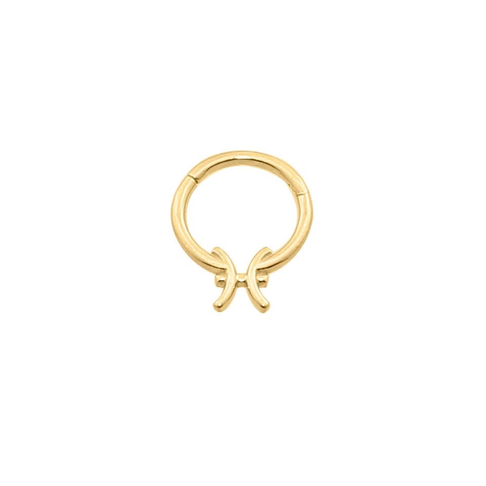 Balık Burcu Halka Helix Piercing