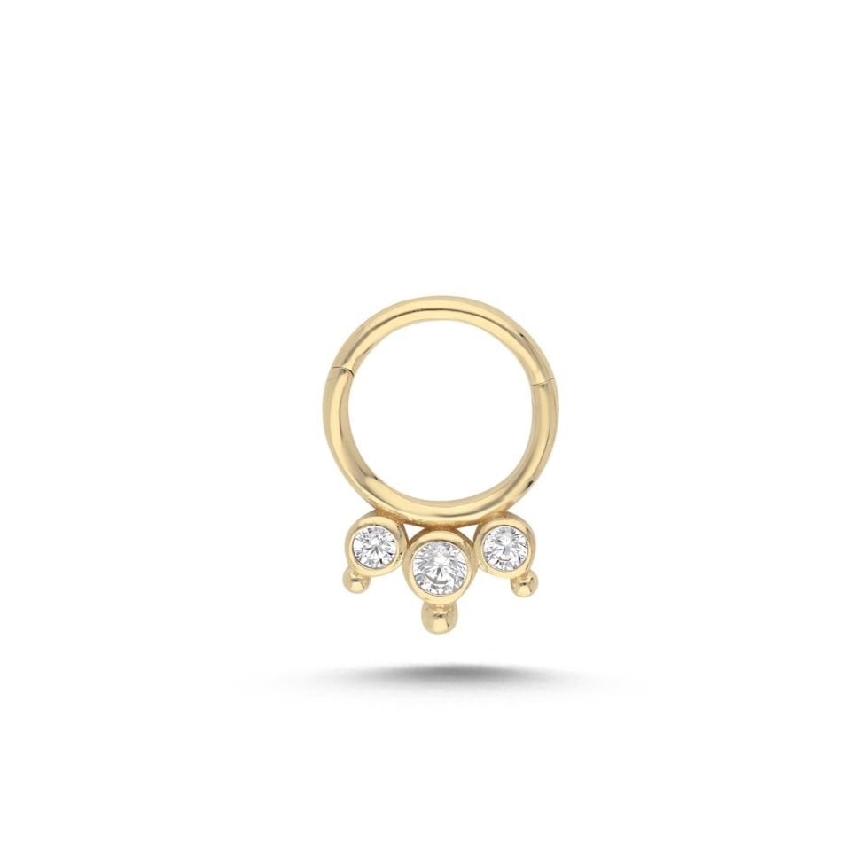 Trio Point Helix Piercing