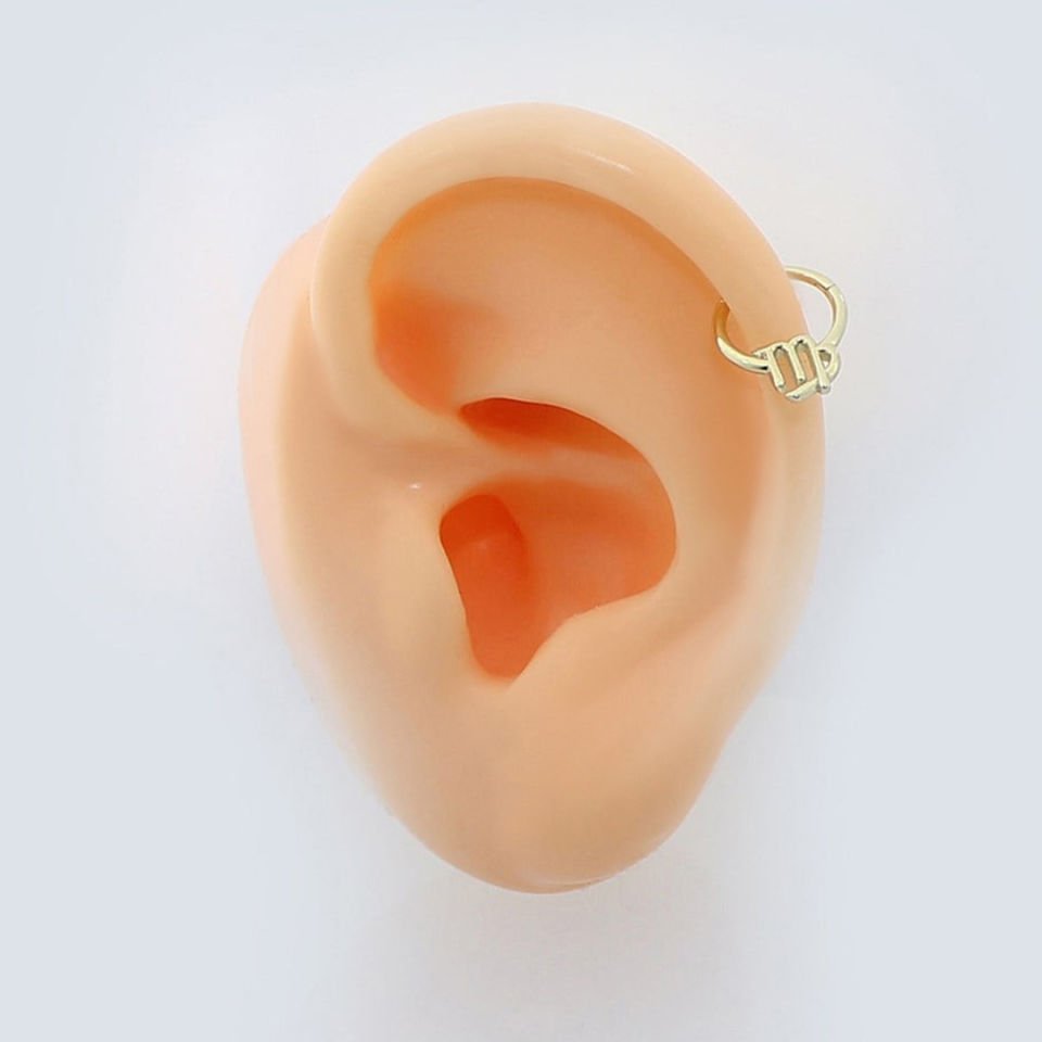Başak Burcu Halka Helix Piercing
