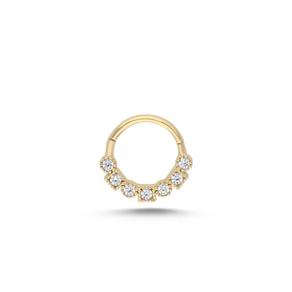 Yuvarlak Kare Sıralı Helix Piercing