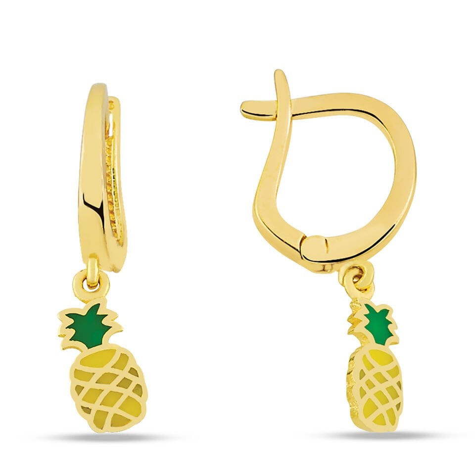 Sallantılı Ananas Çocuk Küpesi
