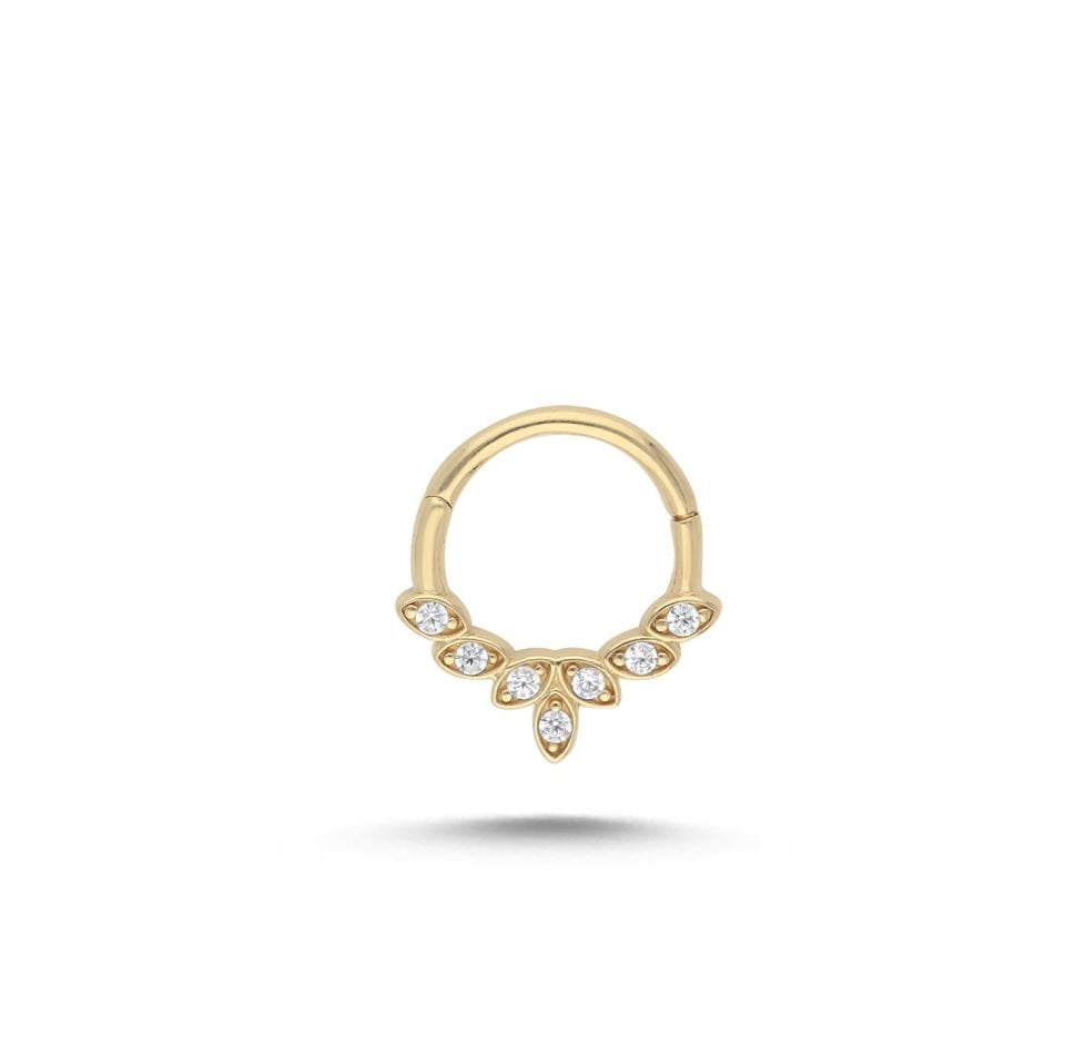 Dizi Yapraklar Helix Piercing