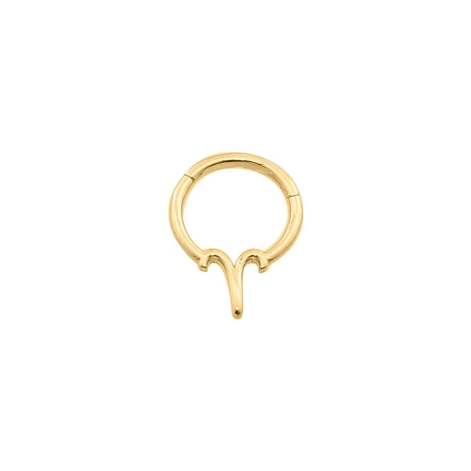 Koç Burcu Halka Helix Piercing