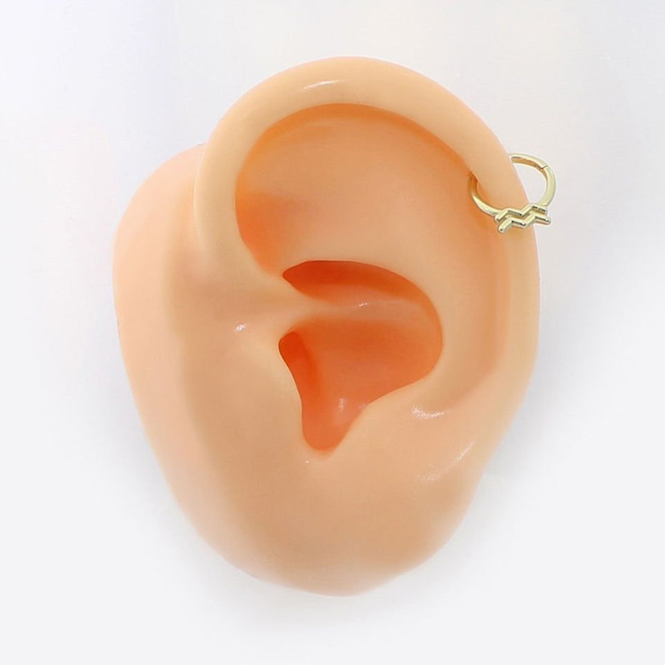 Kova Burcu Halka Helix Piercing