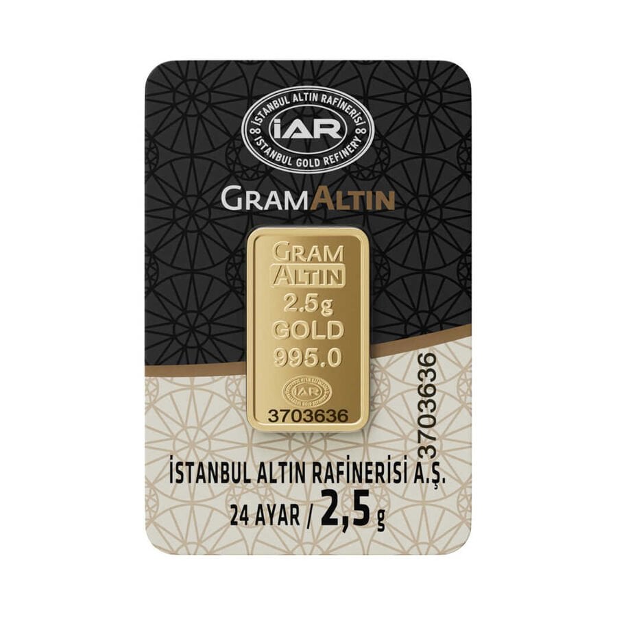 2.50 Gr 24 Ayar Külçe Altın
