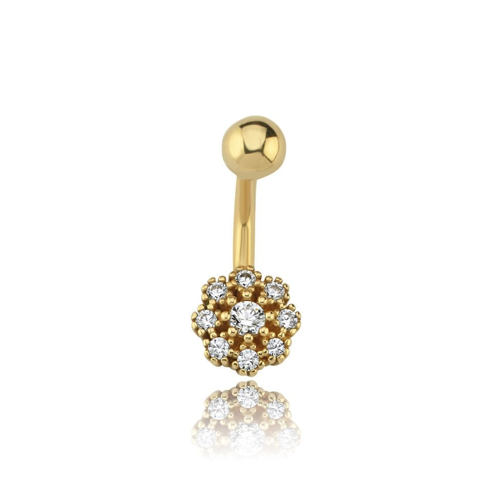 Flower Göbek Piercing