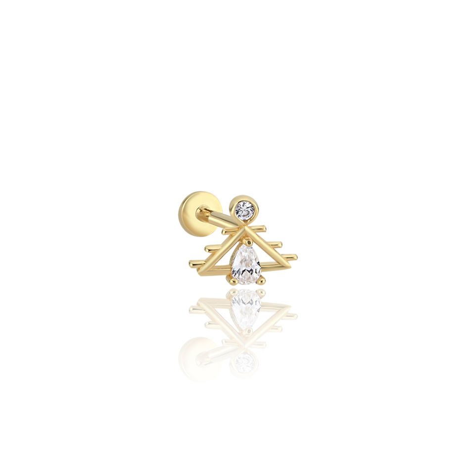 Damla Taşlı Triangle Tragus