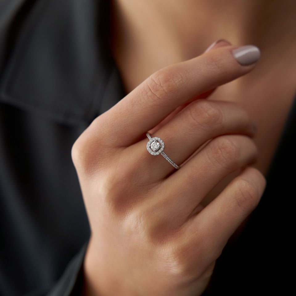 0.40 Ct Pırlanta Alm Yüzük