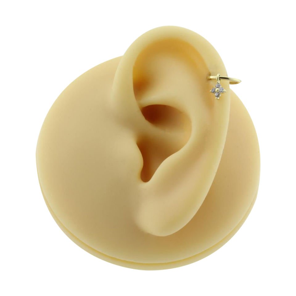 Taşlı Çiçek Sallantılı Helix