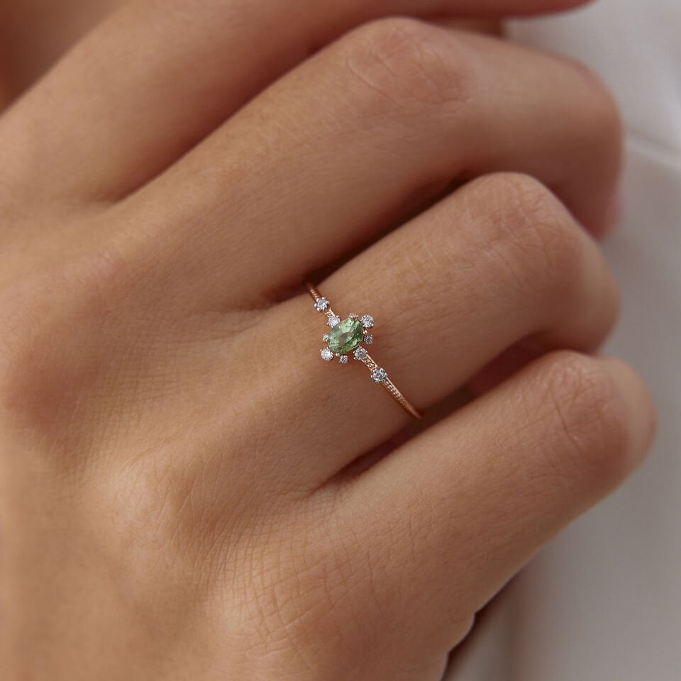 0.20 Ct Pırlanta Green Aeden Yüzük