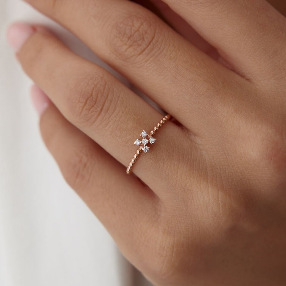 0.10 Ct Pırlanta Point Yüzük