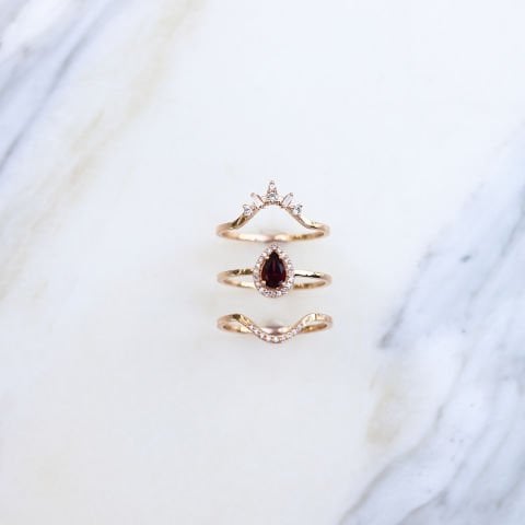 0.05 Ct Pırlanta Pave Yüzük