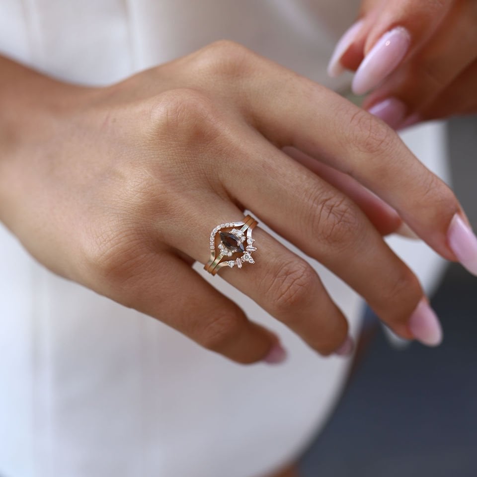 0.05 Ct Pırlanta Pave Yüzük