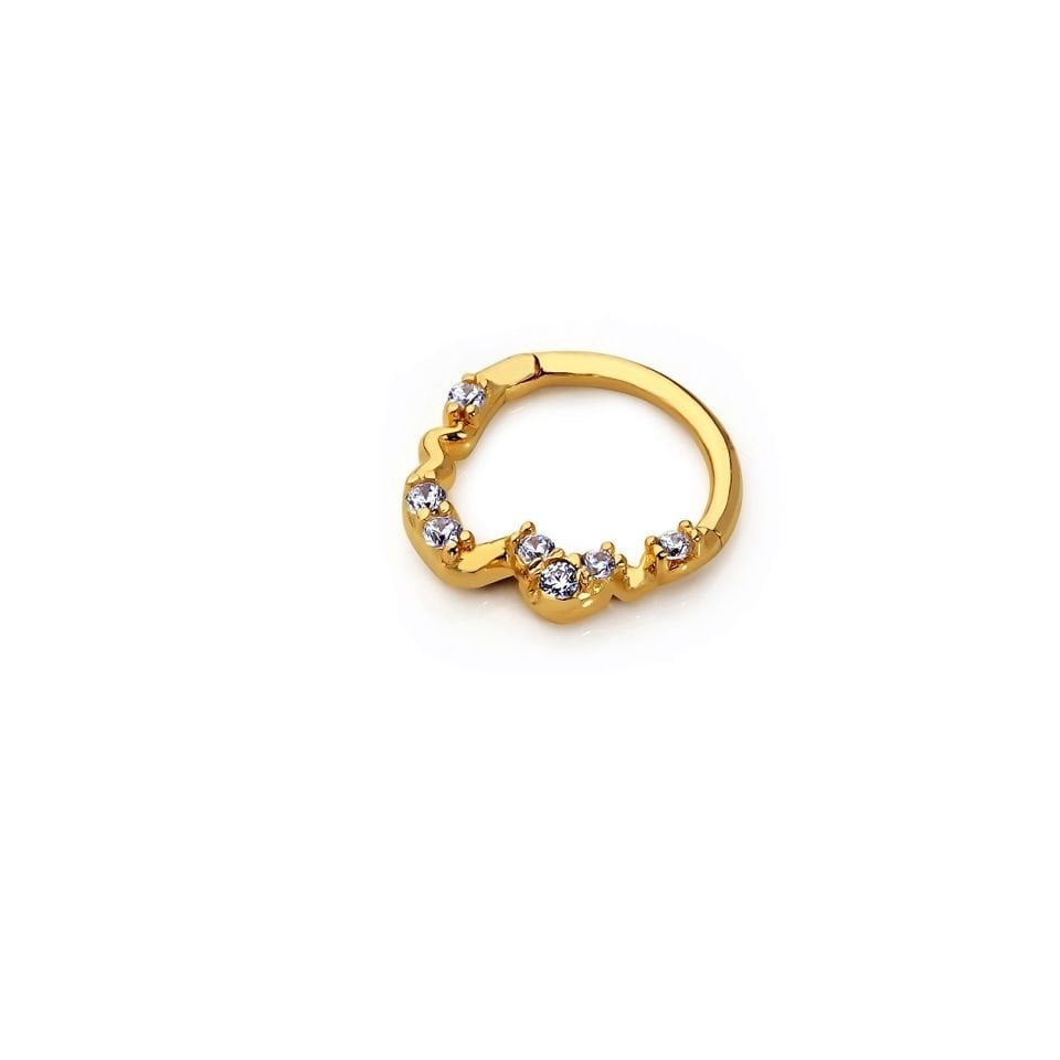 Taşlı Dalga Model Helix Piercing