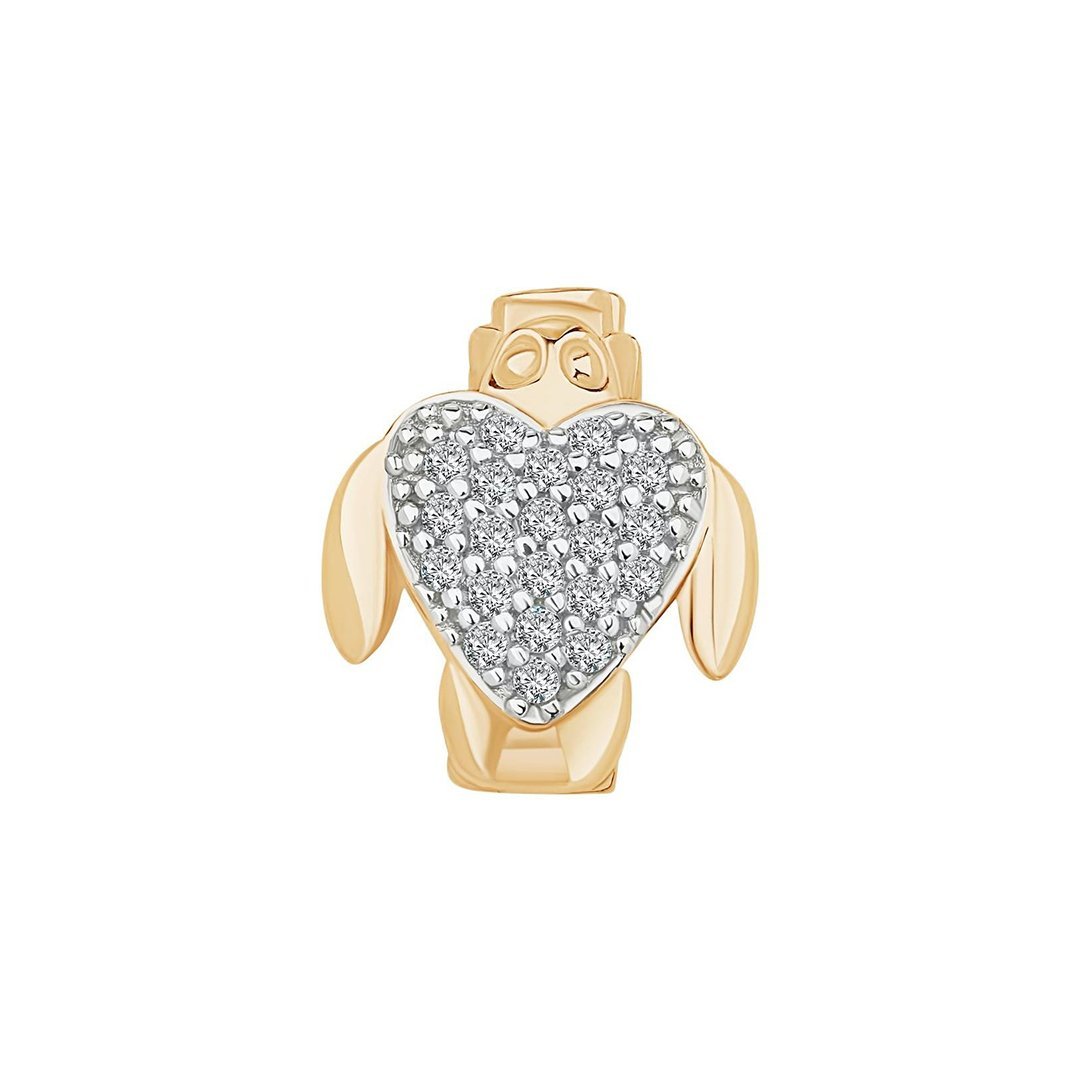 Kalp Kaplumbağa Charm
