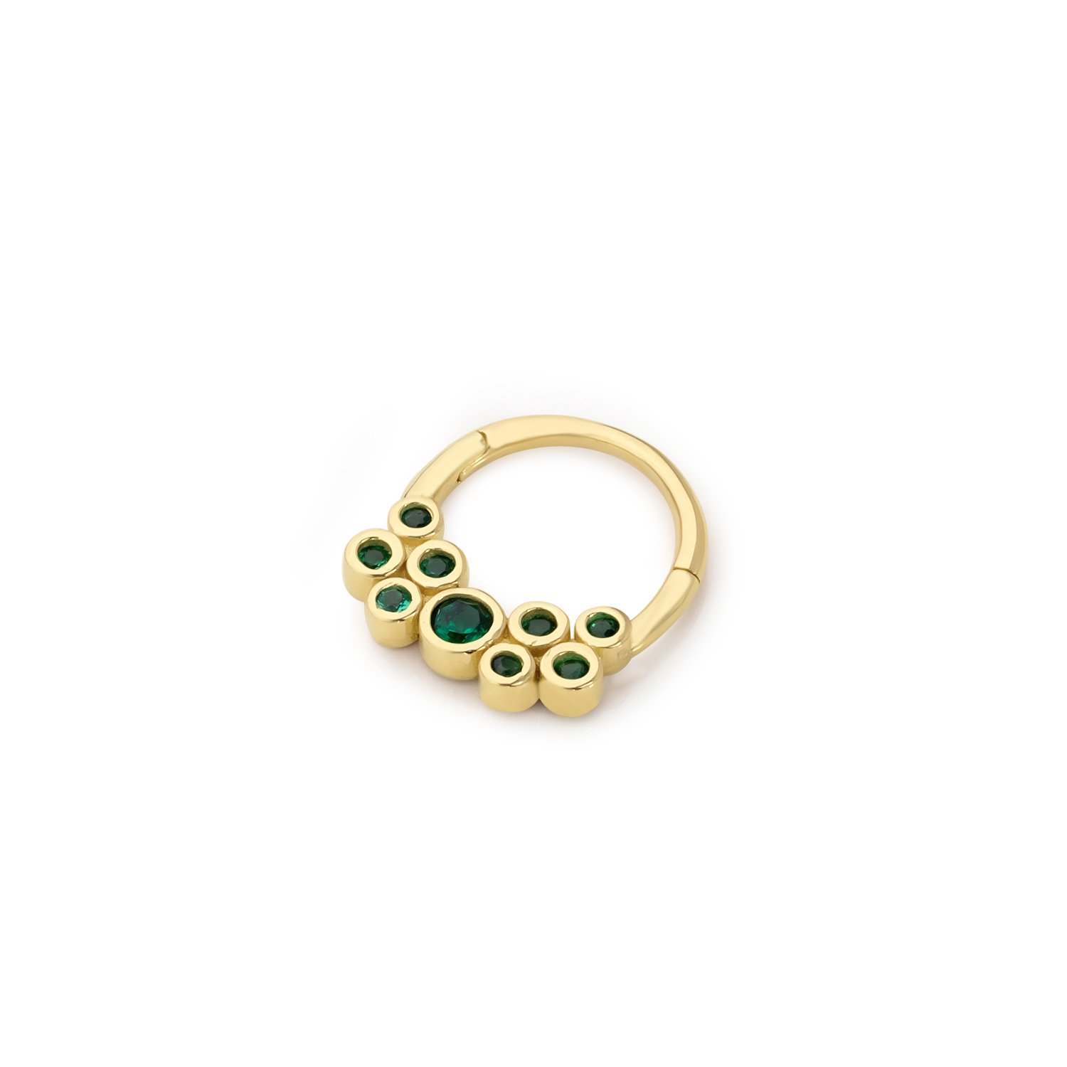 Yeşil Balonlu Helix Piercing