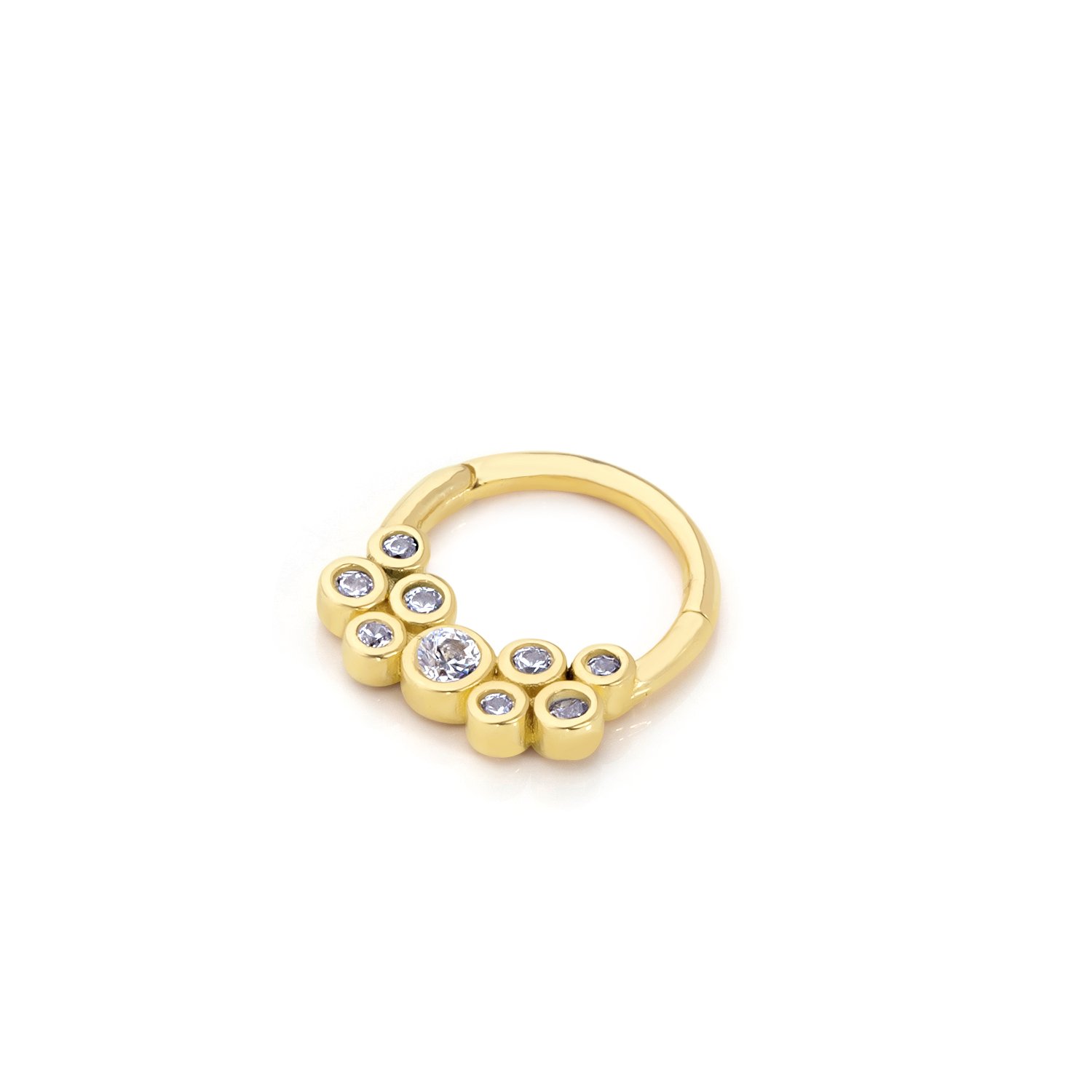 Beyaz Balonlu Helix Piercing