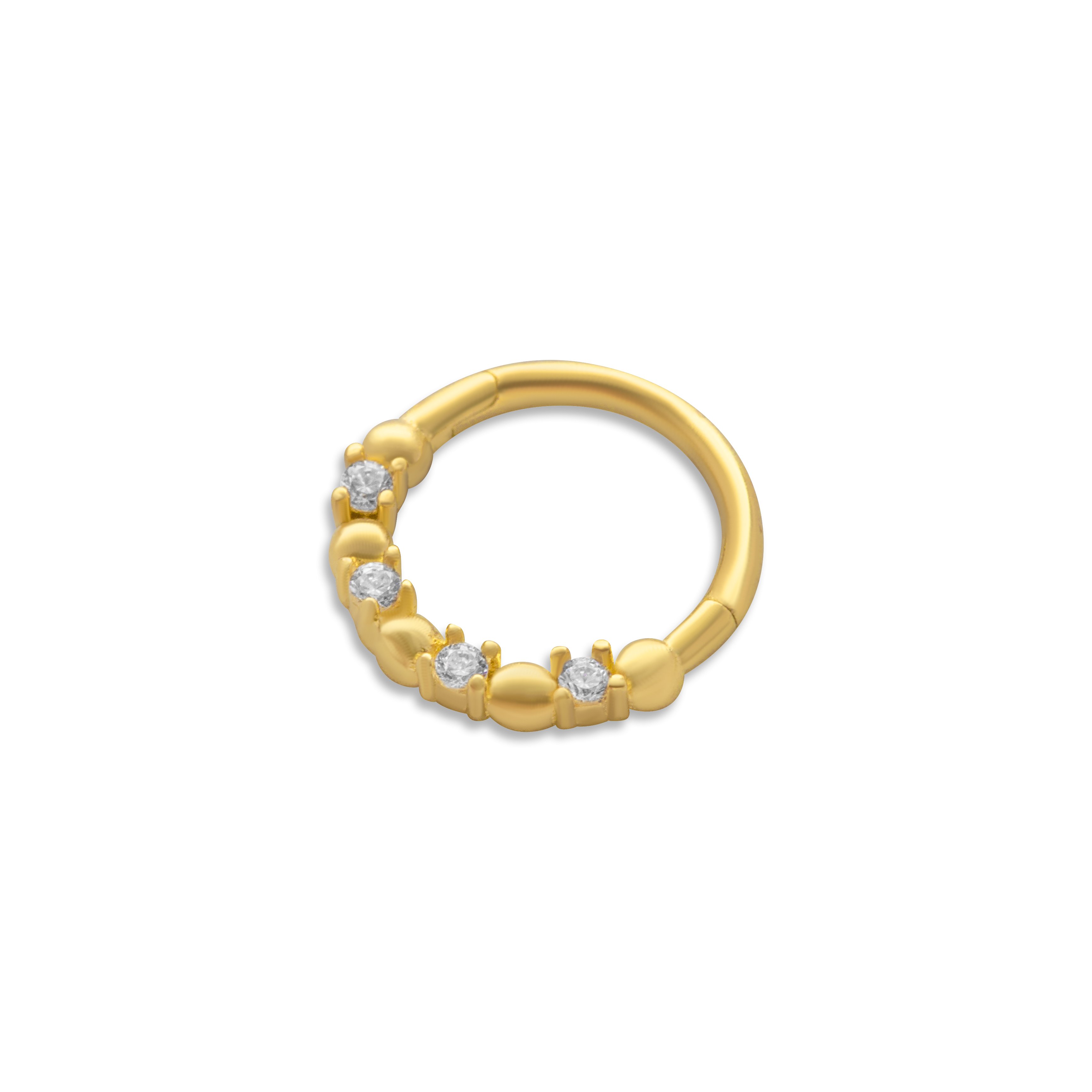 Top Arası Taşlı Helix Piercing