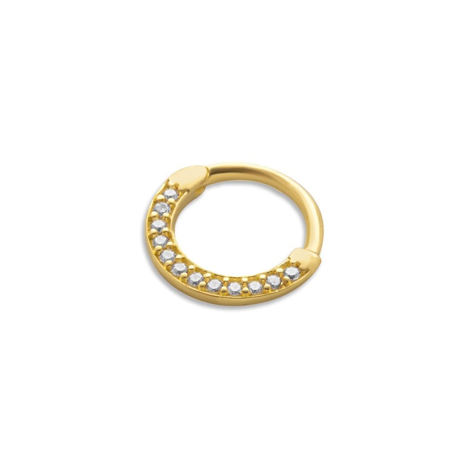 Slim Sıra Taşlı Helix Piercing