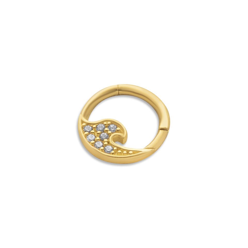 Taşlı Dalga Helix Piercing
