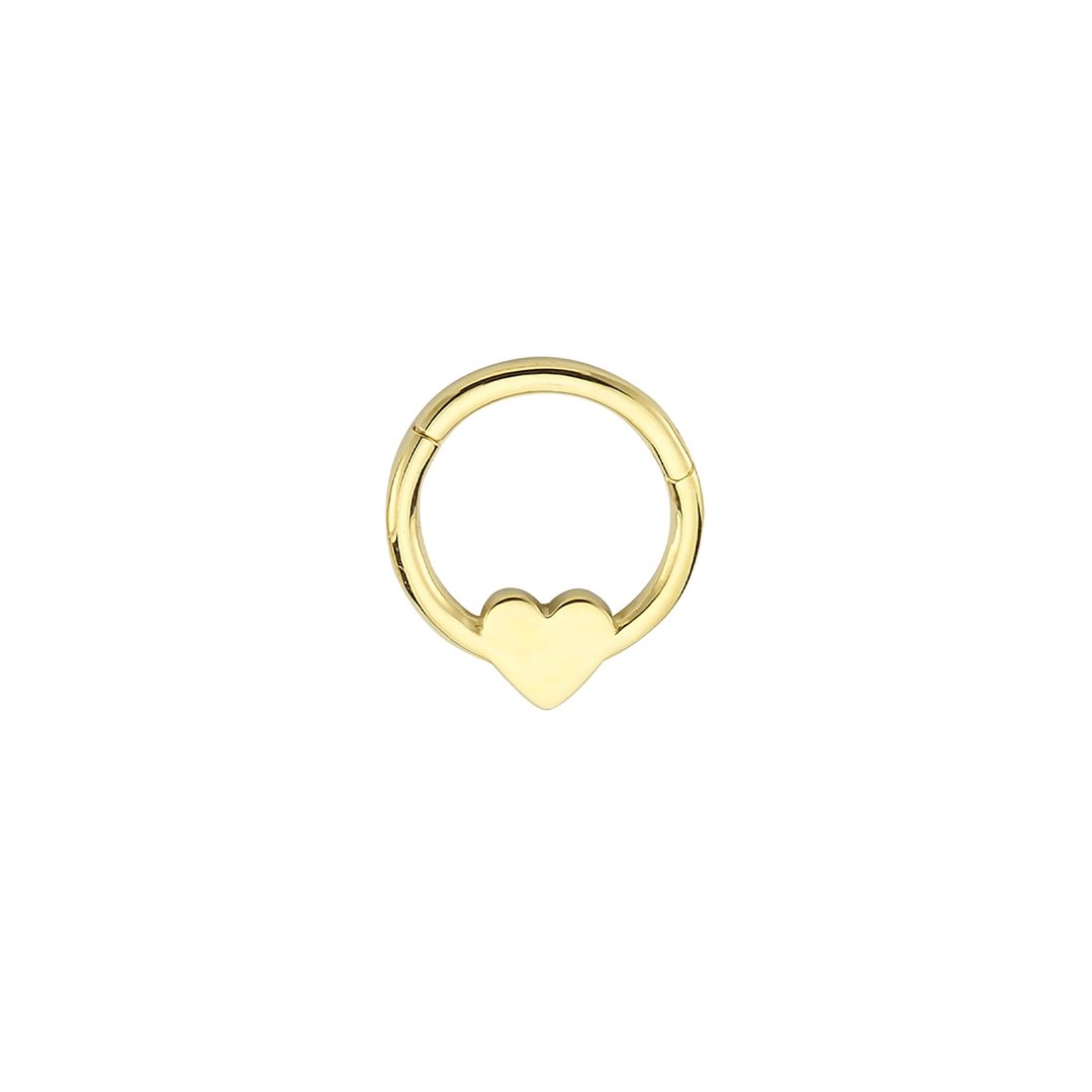Kalp Motifli Helix Piercing