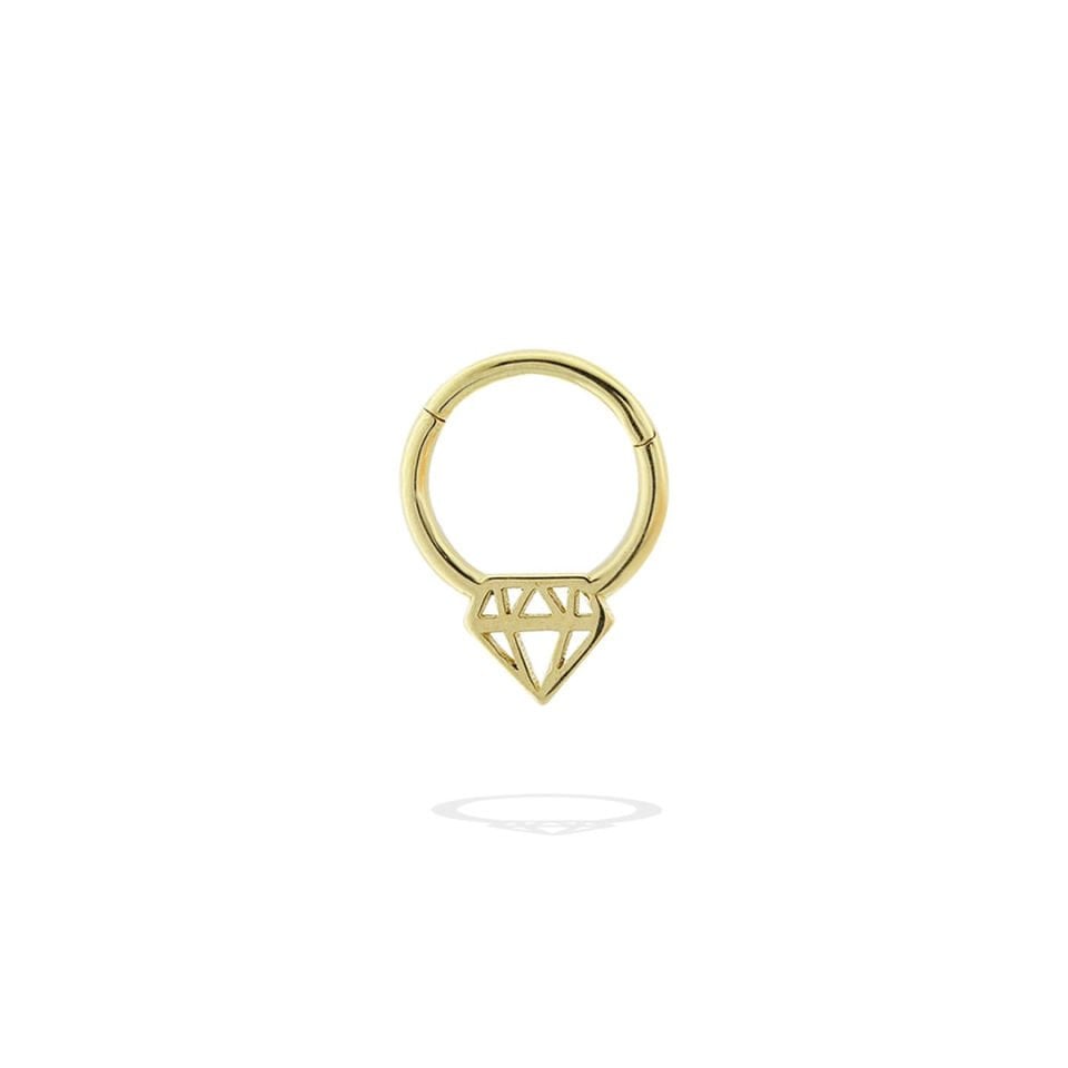 Elmas Motifli Helix Piercing