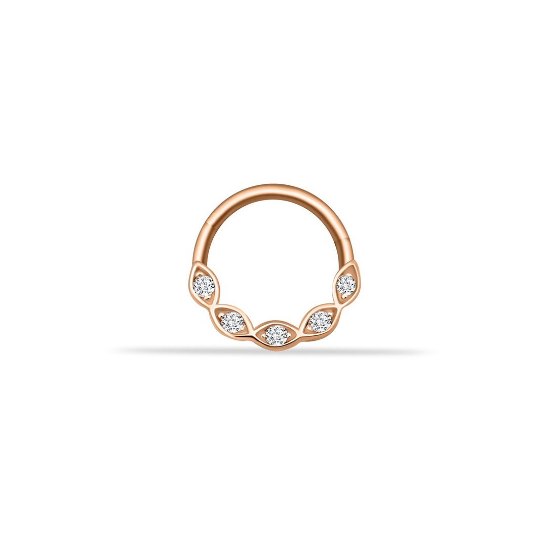 Beş Taş Dudak Motilfi Helix Piercing