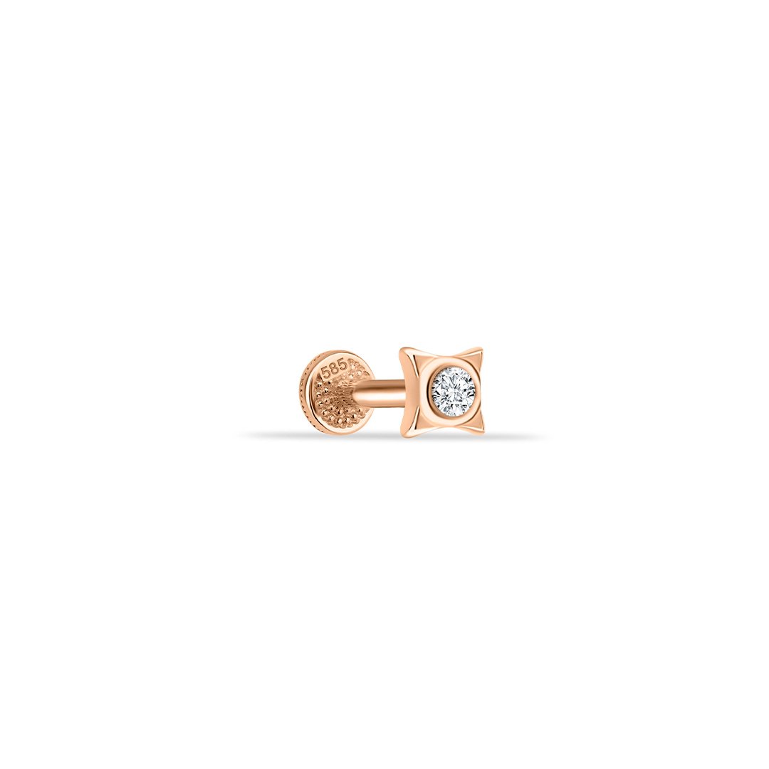 Flower Tragus Piercing