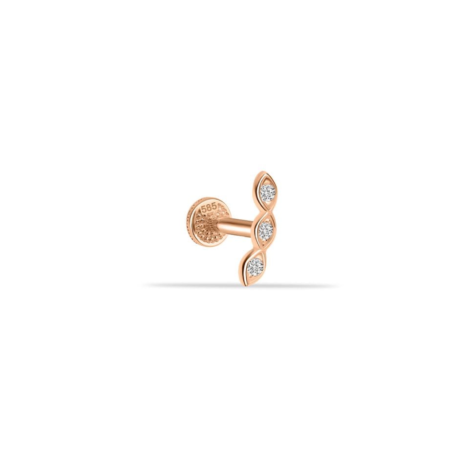 Üç Yaprak Tragus Piercing