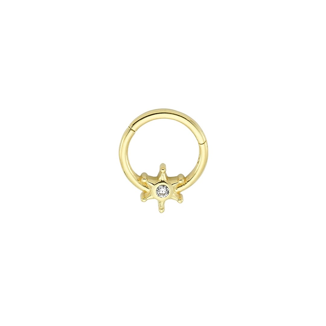 Tektaş Köşeli Yıldız Helix Piercing