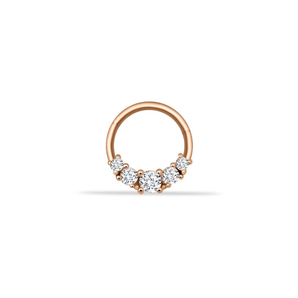 Beş Tektaşlı Helix Piercing