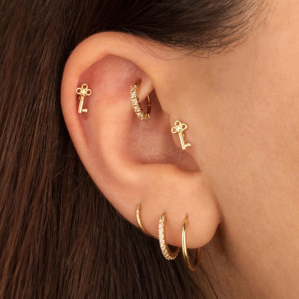 Anahtar Minimal Tragus Piercing