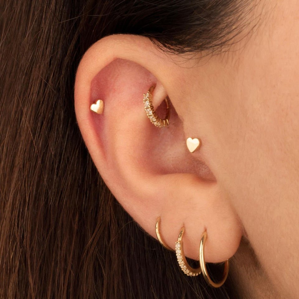 Kalp Minimal Tragus Piercing