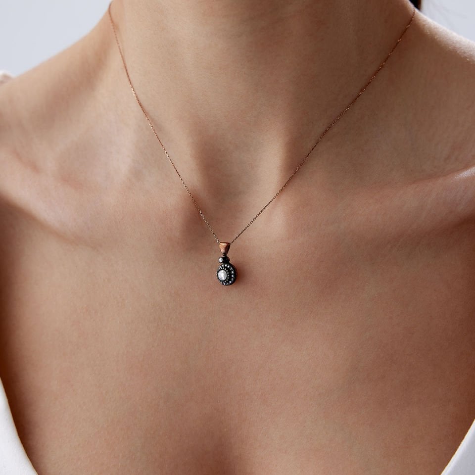 0.47 Ct Elmas Tub Kolye